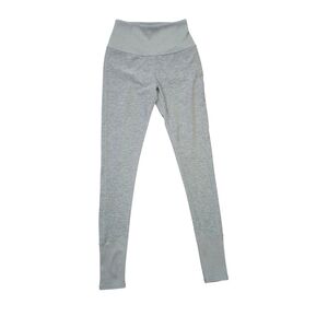 Alo Yoga High Waist Lounge Legging Zinc Heather Gray Size XS Ribbed Ankles Waist